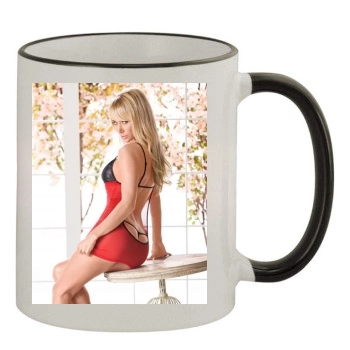 Sara Jean Underwood 11oz Colored Rim & Handle Mug