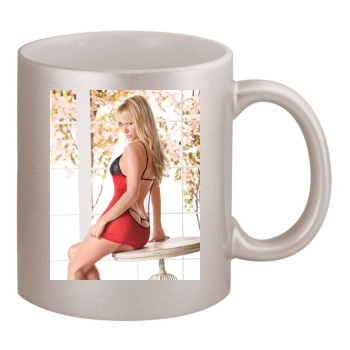 Sara Jean Underwood 11oz Metallic Silver Mug