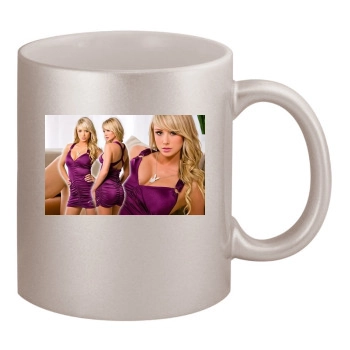 Sara Jean Underwood 11oz Metallic Silver Mug