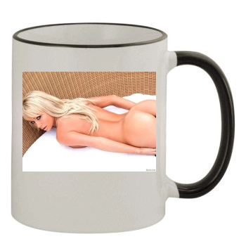 Sara Jean Underwood 11oz Colored Rim & Handle Mug