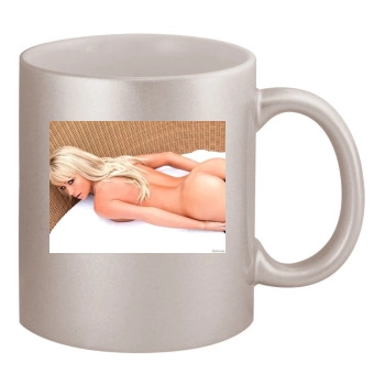 Sara Jean Underwood 11oz Metallic Silver Mug