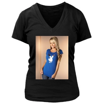 Sara Jean Underwood Women's Deep V-Neck TShirt