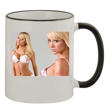 Sara Jean Underwood 11oz Colored Rim & Handle Mug