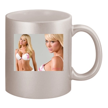 Sara Jean Underwood 11oz Metallic Silver Mug