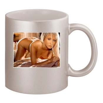 Sara Jean Underwood 11oz Metallic Silver Mug