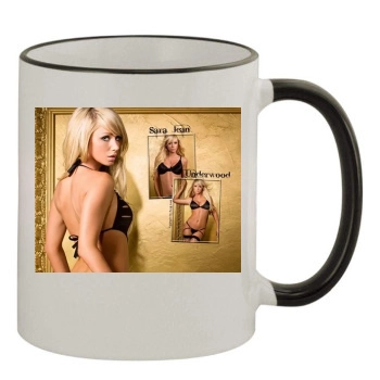 Sara Jean Underwood 11oz Colored Rim & Handle Mug