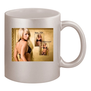 Sara Jean Underwood 11oz Metallic Silver Mug