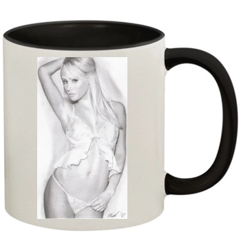 Sara Jean Underwood 11oz Colored Inner & Handle Mug