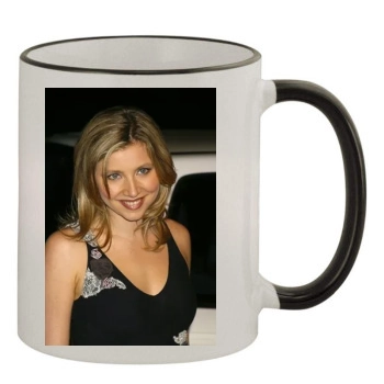 Sarah Chalke 11oz Colored Rim & Handle Mug