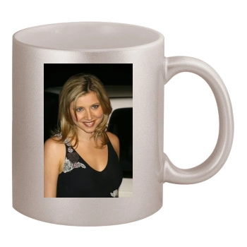 Sarah Chalke 11oz Metallic Silver Mug