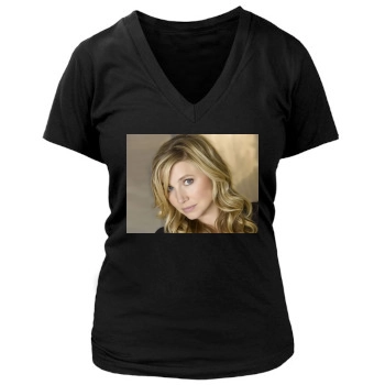 Sarah Chalke Women's Deep V-Neck TShirt