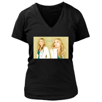 Sarah Chalke Women's Deep V-Neck TShirt