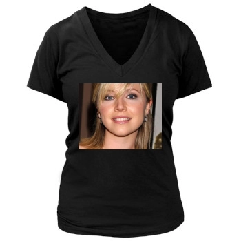 Sarah Chalke Women's Deep V-Neck TShirt