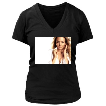 Sarah Wynter Women's Deep V-Neck TShirt