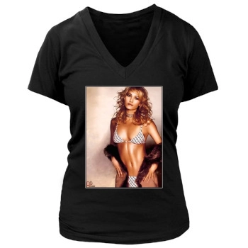 Sarah Wynter Women's Deep V-Neck TShirt