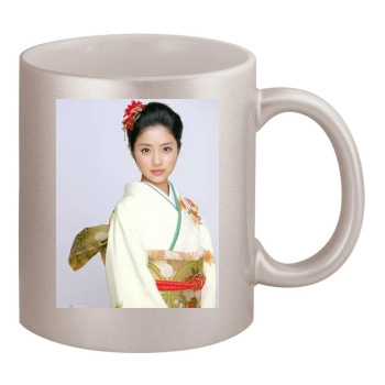 Satomi Ishihara 11oz Metallic Silver Mug