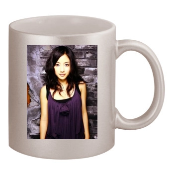 Satomi Ishihara 11oz Metallic Silver Mug