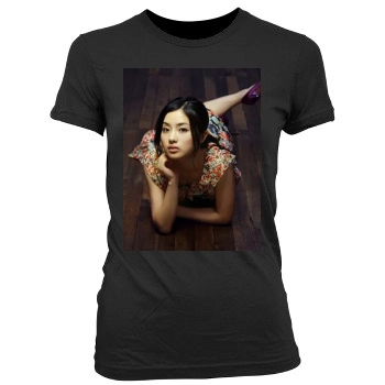 Satomi Ishihara Women's Junior Cut Crewneck T-Shirt