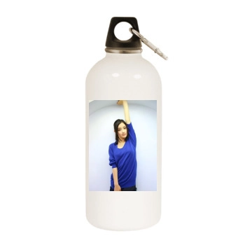 Satomi Ishihara White Water Bottle With Carabiner