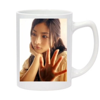 Satomi Ishihara 14oz White Statesman Mug