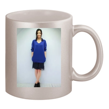 Satomi Ishihara 11oz Metallic Silver Mug