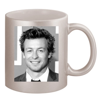 Simon Baker 11oz Metallic Silver Mug