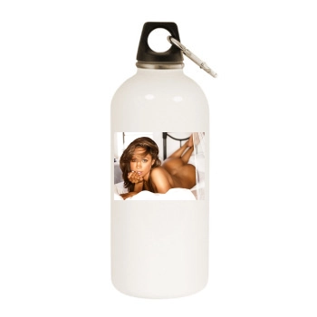 Stacey Dash White Water Bottle With Carabiner