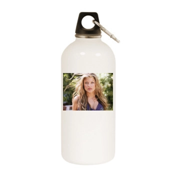 Fergie White Water Bottle With Carabiner