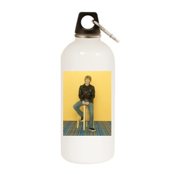 Sterling Knight White Water Bottle With Carabiner