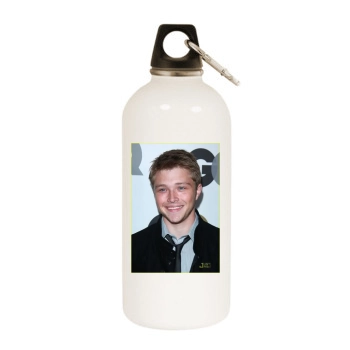 Sterling Knight White Water Bottle With Carabiner