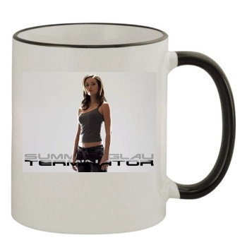 Summer Glau 11oz Colored Rim & Handle Mug