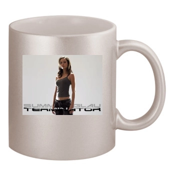 Summer Glau 11oz Metallic Silver Mug