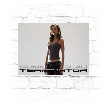 Summer Glau Metal Wall Art