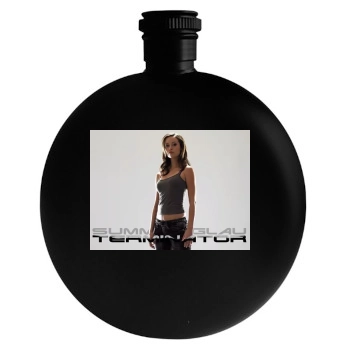 Summer Glau Round Flask