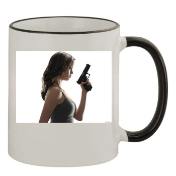 Summer Glau 11oz Colored Rim & Handle Mug