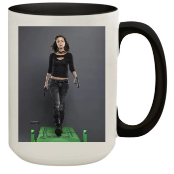 Summer Glau 15oz Colored Inner & Handle Mug