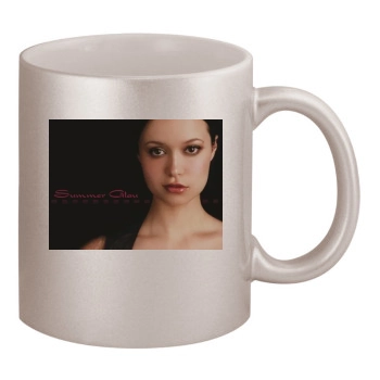 Summer Glau 11oz Metallic Silver Mug