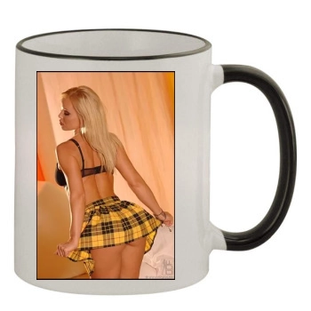 Sylvia Saint 11oz Colored Rim & Handle Mug