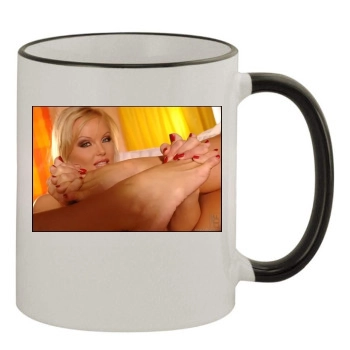 Sylvia Saint 11oz Colored Rim & Handle Mug