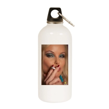 Sylvia Saint White Water Bottle With Carabiner