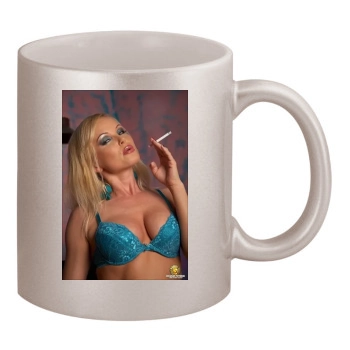 Sylvia Saint 11oz Metallic Silver Mug