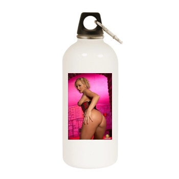 Sylvia Saint White Water Bottle With Carabiner