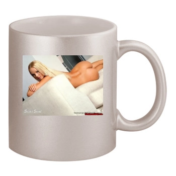 Sylvia Saint 11oz Metallic Silver Mug