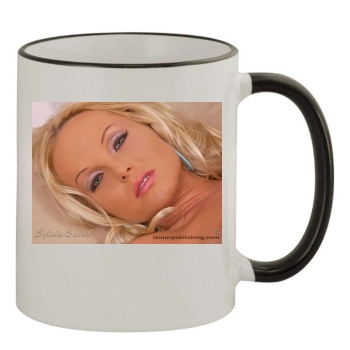 Sylvia Saint 11oz Colored Rim & Handle Mug