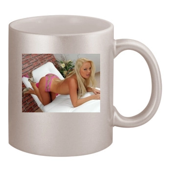 Sylvia Saint 11oz Metallic Silver Mug