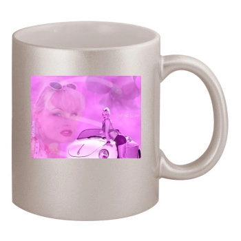 Sylvia Saint 11oz Metallic Silver Mug