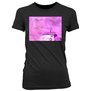 Sylvia Saint Women's Junior Cut Crewneck T-Shirt