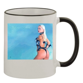 Sylvia Saint 11oz Colored Rim & Handle Mug