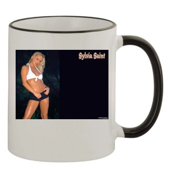 Sylvia Saint 11oz Colored Rim & Handle Mug