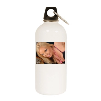 Sylvia Saint White Water Bottle With Carabiner